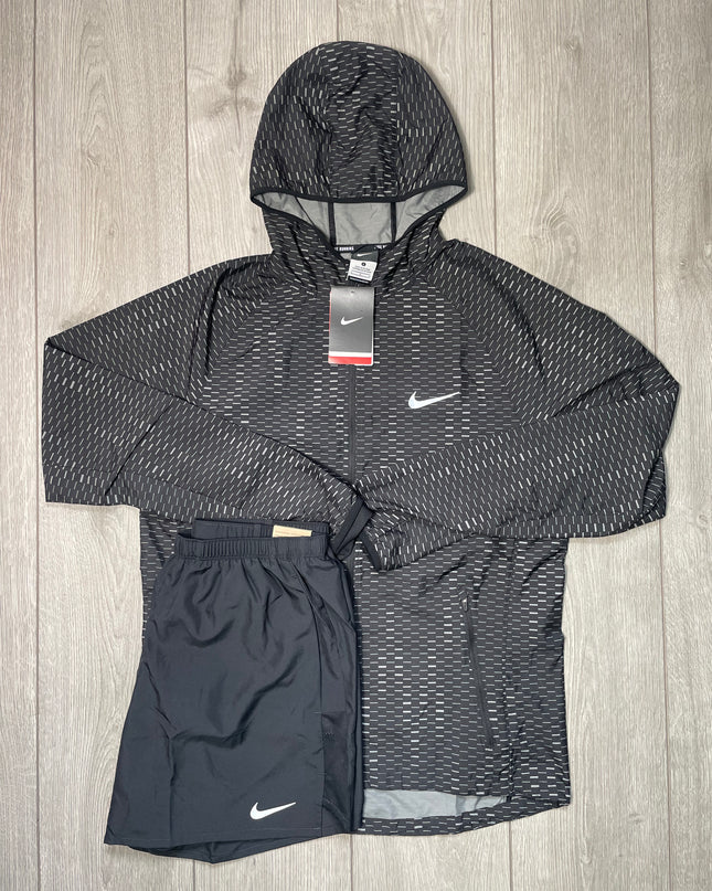 Nike Digital Windbreaker & Shorts Set