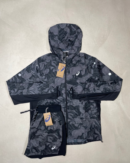 Asics Fuji Trail Windbreaker/Shorts Set