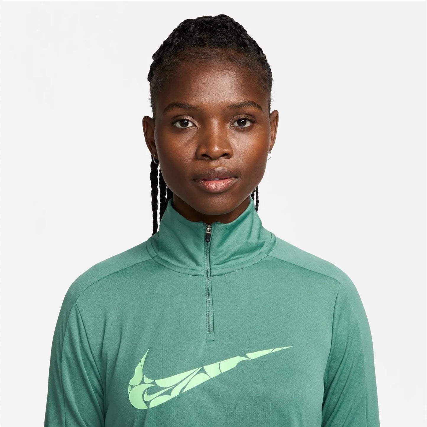 Nik Swoosh Dri Fit Zip Mid Layer