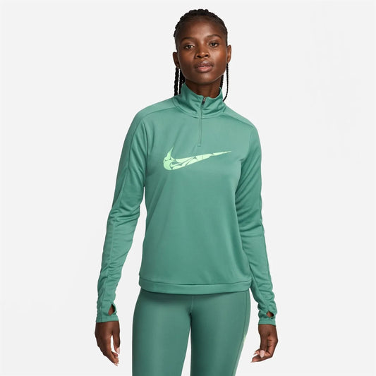 Nik Swoosh Dri Fit Zip Mid Layer